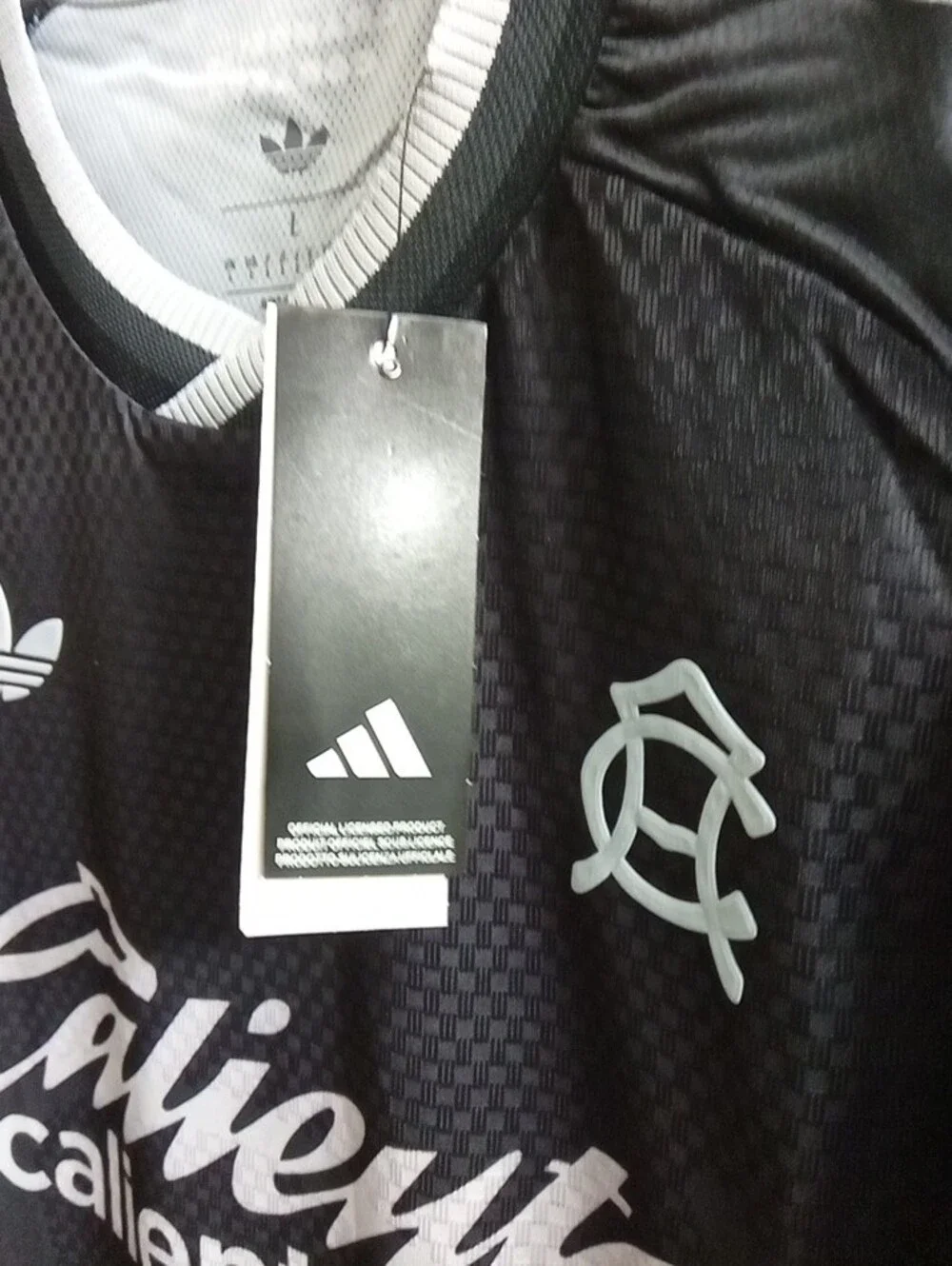 Adidas Black Caliente MX Home Games Jersey with White Accents